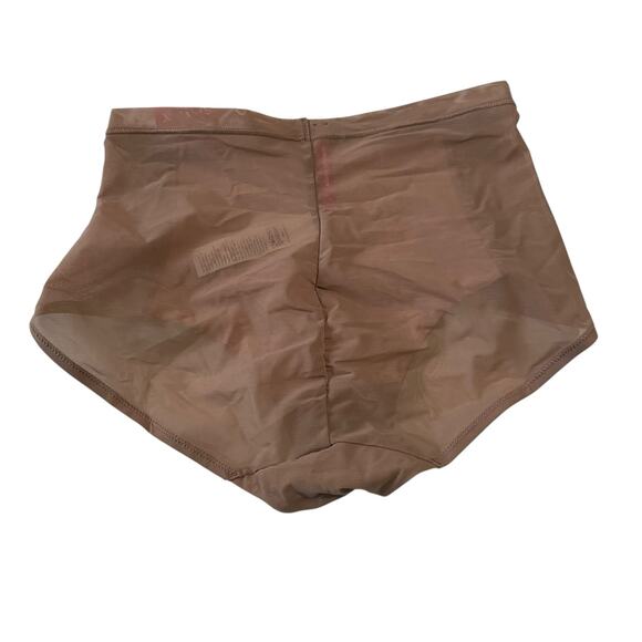 SPANX Womens Size S Illusion Lace Sheer Shaping Brief Panty 40074R Cafe Au Lait - Picture 2 of 10